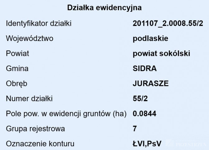 Działka Sprzedaż Jurasze 22