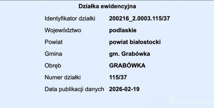 Działka Sprzedaż Grabówka 3