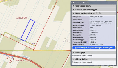 Działka Sprzedaż Zabłudów